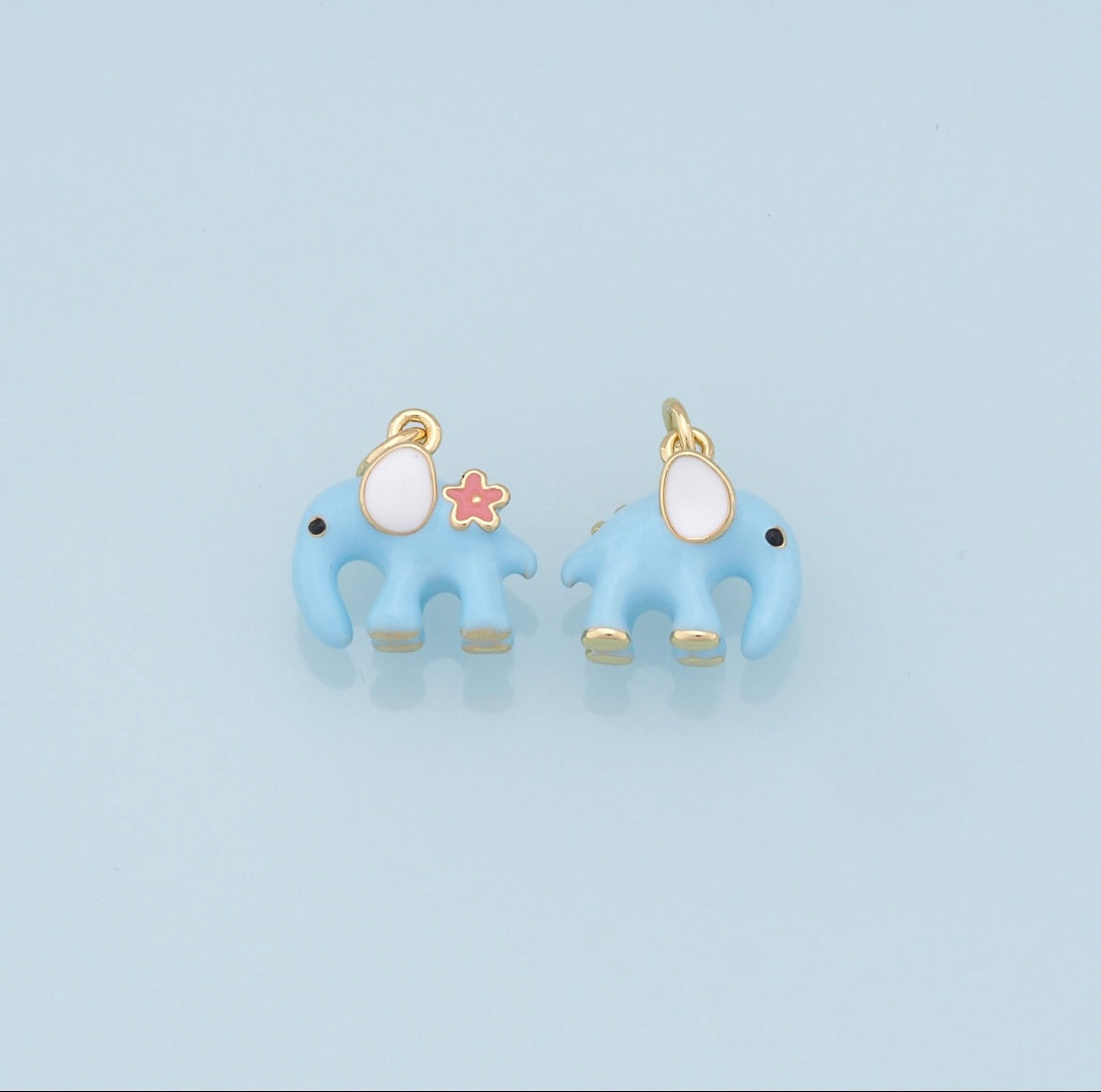 Blue Elephant Charm