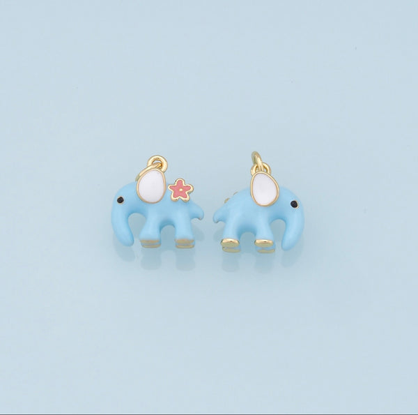 Blue Elephant Charm