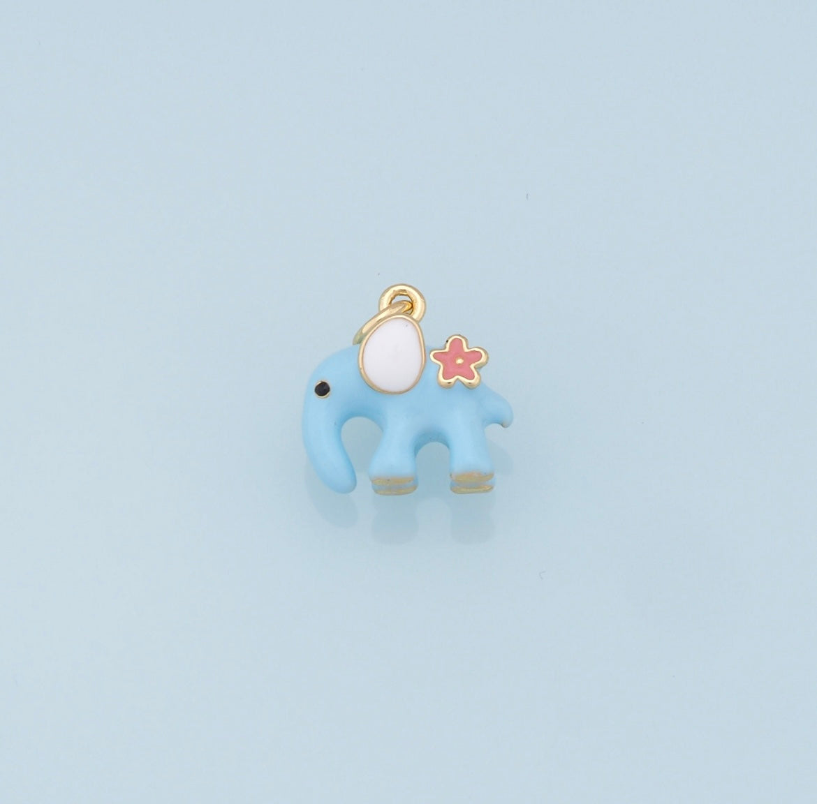 Blue Elephant Charm