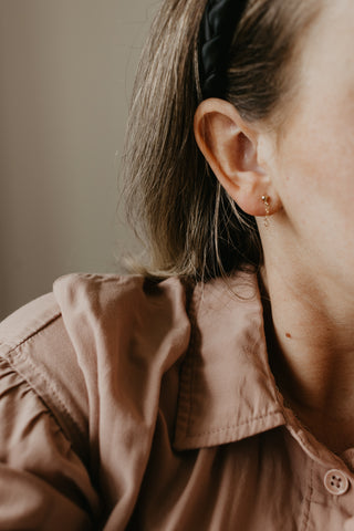 Dainty Chain 3mm Gold Filled Earring Posts