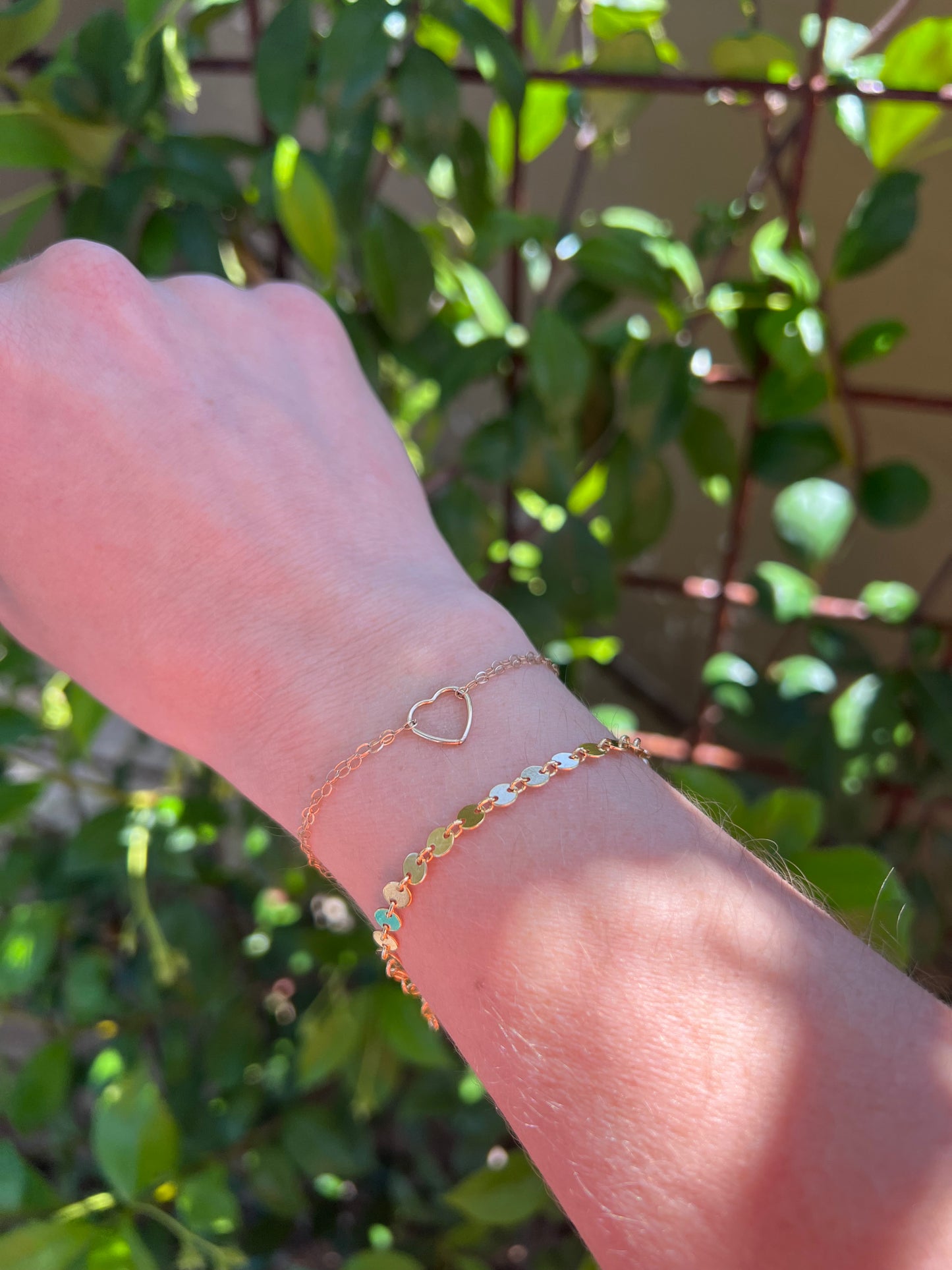 Gold Disc Bracelet
