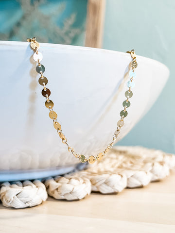 Gold Disc Choker